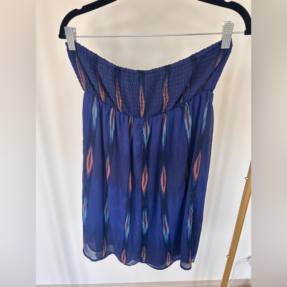 Roxy Strapless Navy Mini Strapless Sun Dress - image 2